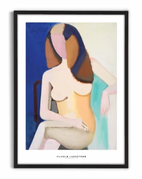 Siddende Kvindelig Model poster